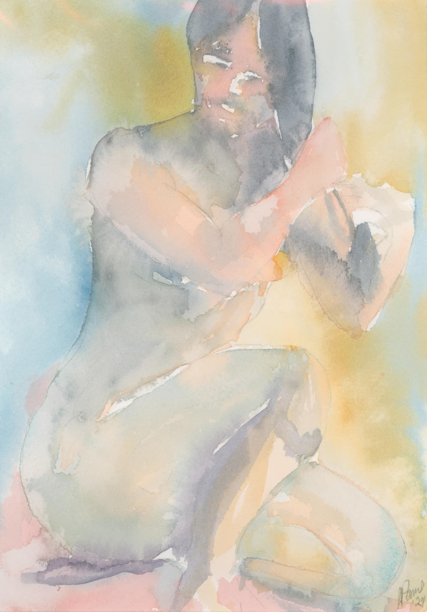 Watercolor on paper by Nikki Paris